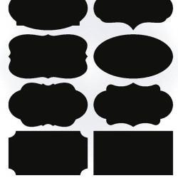 Frascos de cozinha Blackboard Adesivos 40pcs