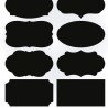 Frascos de cozinha Blackboard Adesivos 40pcs