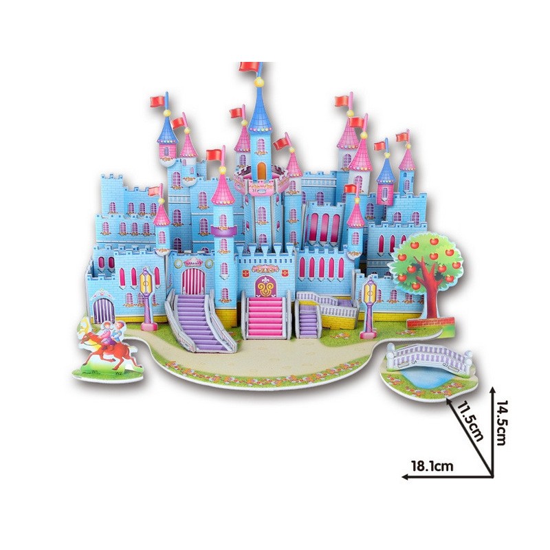 3D quebra-cabeça de papel DIY - Jigsaw - brinquedo educacional do bebê