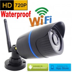 720P HD Wi-Fi exterior impermeável infravermelho CCTV Câmera de segurança