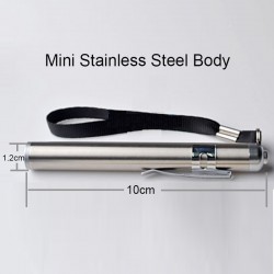 Round moon shape light - aluminium alloy - mini LED flashlight - torchTorches
