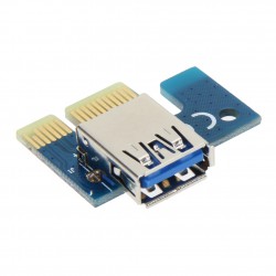 PCIe PCI-E PCI Express Riser Card 1x to 16x USB 30 Data Cable SATA to 4Pin IDE Molex PowerComputers & Laptops