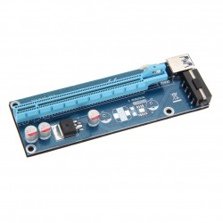 PCIe PCI-E PCI Express Riser Card 1x to 16x USB 30 Data Cable SATA to 4Pin IDE Molex PowerComputers & Laptops