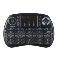 iPazzPort Wireless Mini teclado touchpad com luz de fundo LED |
