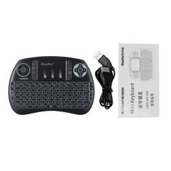 iPazzPort Wireless Mini teclado touchpad com luz de fundo LED |