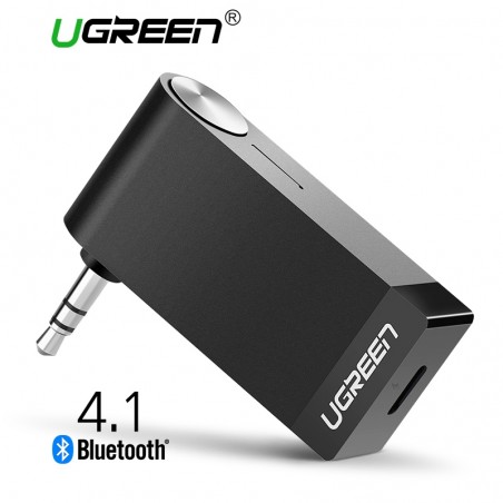 Receptor Bluetooth sem fio Ugreen 3.5mm Jack áudio Adaptador de música com microfone