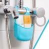 Cozinha / banheiro dobrável silicone pendurado armazenamento - rack de suporte