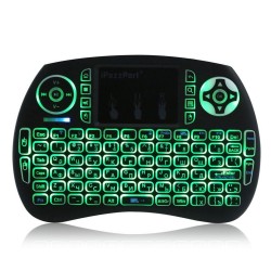 iPazzPort Wireless Mini teclado touchpad com luz de fundo LED |