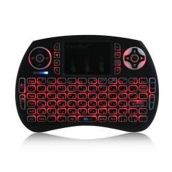 iPazzPort Wireless Mini teclado touchpad com luz de fundo LED |
