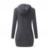 Mini vestido com capuz - camisola