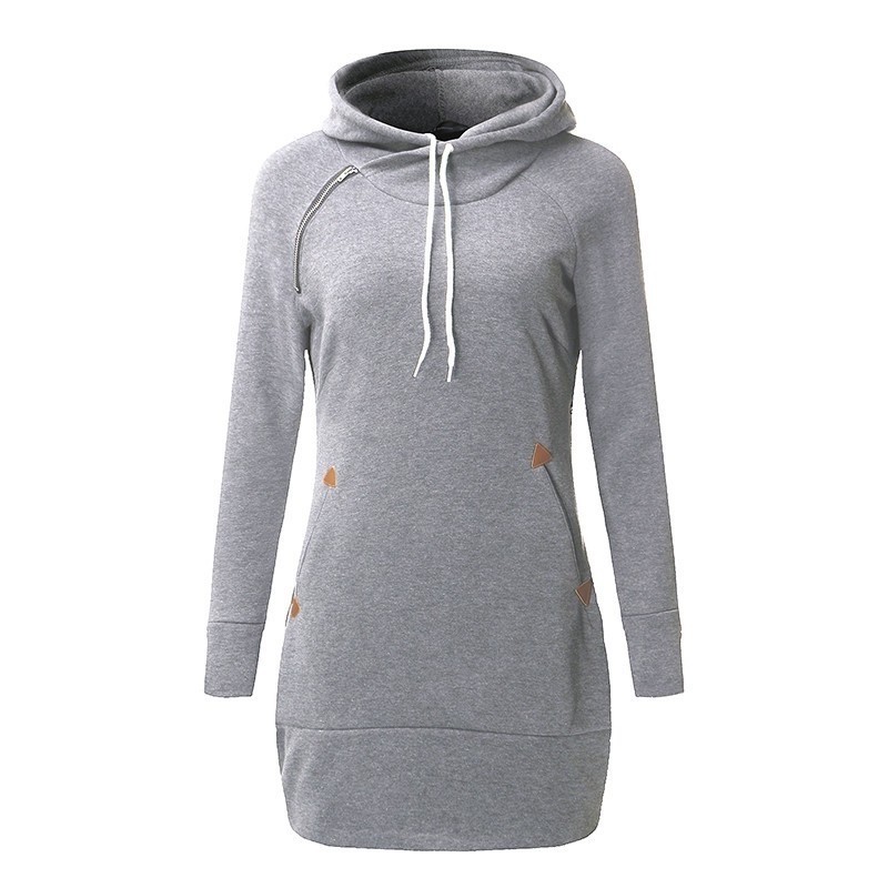 Mini dress with hood - sweaterDresses