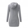 Mini vestido com capuz - camisola