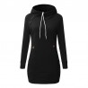 Mini vestido com capuz - camisola