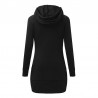 Mini vestido com capuz - camisola