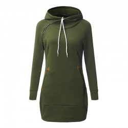 Mini vestido com capuz - camisola