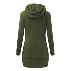 Mini vestido com capuz - camisola