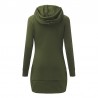 Mini vestido com capuz - camisola