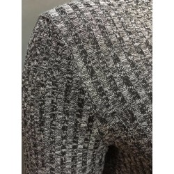 Vestido de inverno casual de pescoço alto tamanho