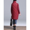 Turtleneck Loose Patchwork Tunic Winter DressDresses
