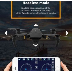 Eachine E58 WIFI FPV - 2MP 720P / 1080P camera - foldable RC Drone Quadcopter RTFDrones