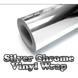 Chrome silver vinyl car sticker - electroplated film - wrap decal 30 * 152cmStickers