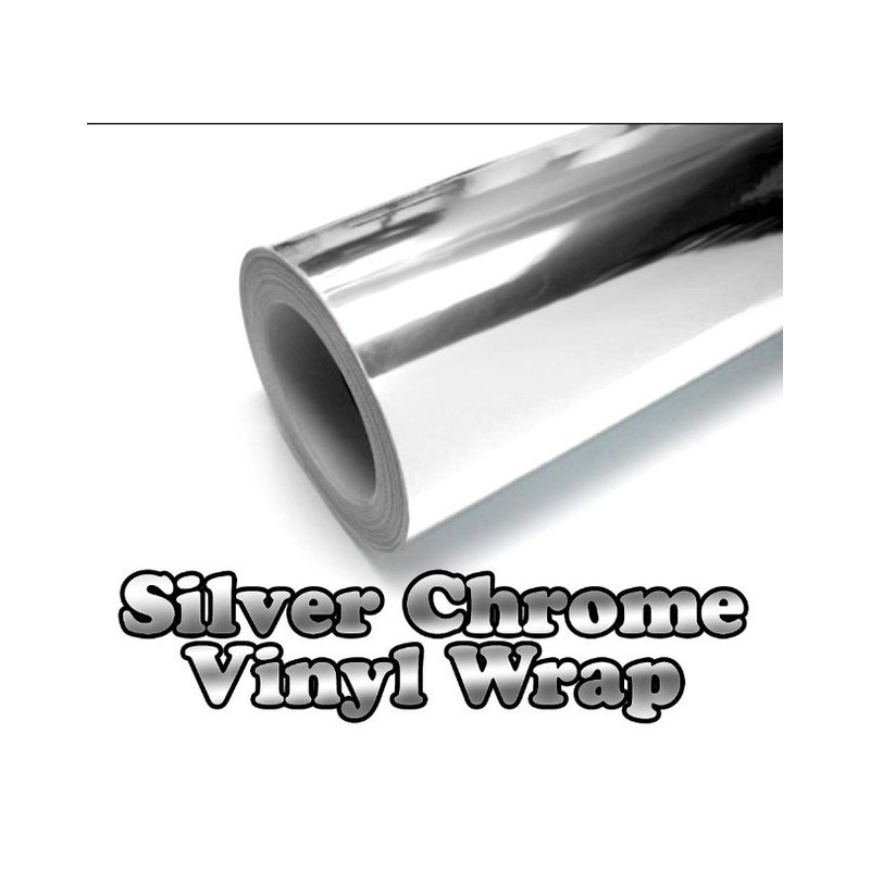Chrome silver vinyl car sticker - electroplated film - wrap decal 30 * 152cmStickers