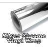 Chrome silver vinyl car sticker - electroplated film - wrap decal 30 * 152cmStickers