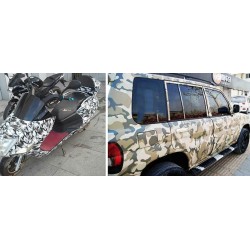 Carro - motocicleta camuflagem vinil PVC wrap - autocolante - decalque - 30 * 100cm