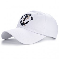 Tampa de beisebol com âncora - algodão - ajustável - unisex