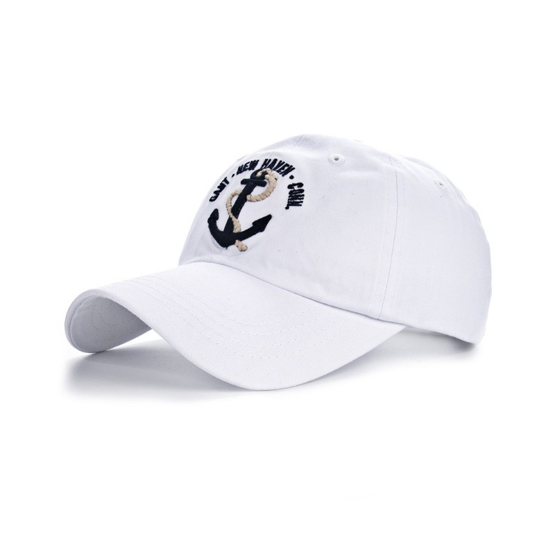 Tampa de beisebol com âncora - algodão - ajustável - unisex