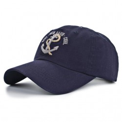 Tampa de beisebol com âncora - algodão - ajustável - unisex