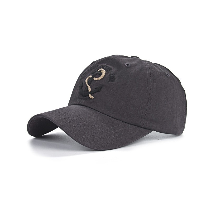 Tampa de beisebol com âncora - algodão - ajustável - unisex