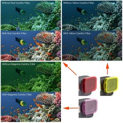 GoPro Hero 5 Underwater Mergulho Lens Cap Filter Cover Case 6pcs