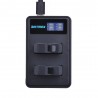 GoPro Hero 5 6 1600mAh Bateria LCD Dual USB carregador 2pcs