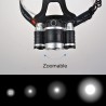 Farol de cabeça - lanterna de zoom - tocha - 3 lâmpada de LED XML-T6