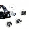 Farol de cabeça - lanterna de zoom - tocha - 3 lâmpada de LED XML-T6