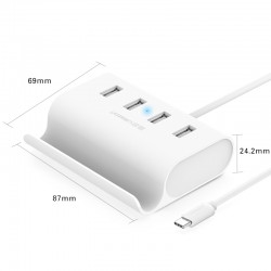 Ugreen USB C HUB 4 portas Super Speed Interface Splitter