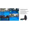 TELESINAS 6" Acionador de flutuação de caso impermeável para GoPro Hero 4 3 3 + caixa de capa de cúpula de lente