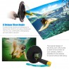 TELESINAS 6" Acionador de flutuação de caso impermeável para GoPro Hero 4 3 3 + caixa de capa de cúpula de lente