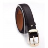 Moda Metal fivela de cinto de couro