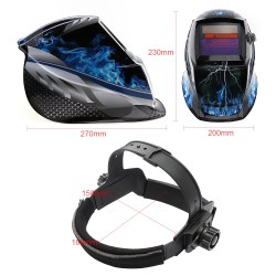 Blue Fire Solar Mask Auto-Darkening Welding HelmetHelmets