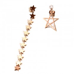 Brincos longos da corda da estrela da assimetria
