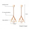 Triangle Pearl Drop EarringsEarrings