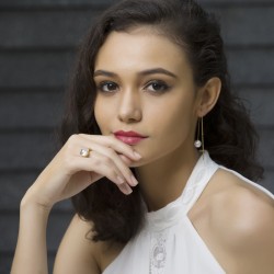 Pearl drop long line elegant earringsEarrings