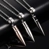 Colar pingente forma de bala masculino