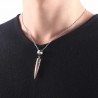 Colar pingente forma de bala masculino