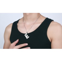 Punk kassettband hänge - rostfritt stål halsband - unisexNecklaces