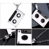 Punk kassettband hänge - rostfritt stål halsband - unisexNecklaces