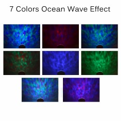 Ocean waves - starry sky - USB LED night light - projectorDecoration