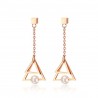 Triangle Pearl Drop EarringsEarrings
